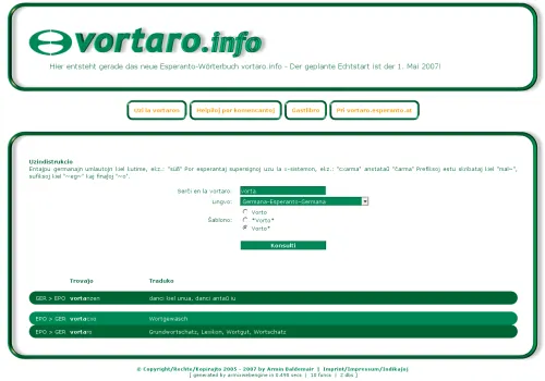 vortaro.info dictionary